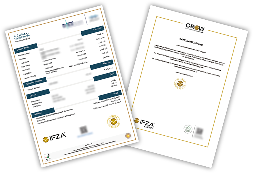 RAKEZ 公司注册证照